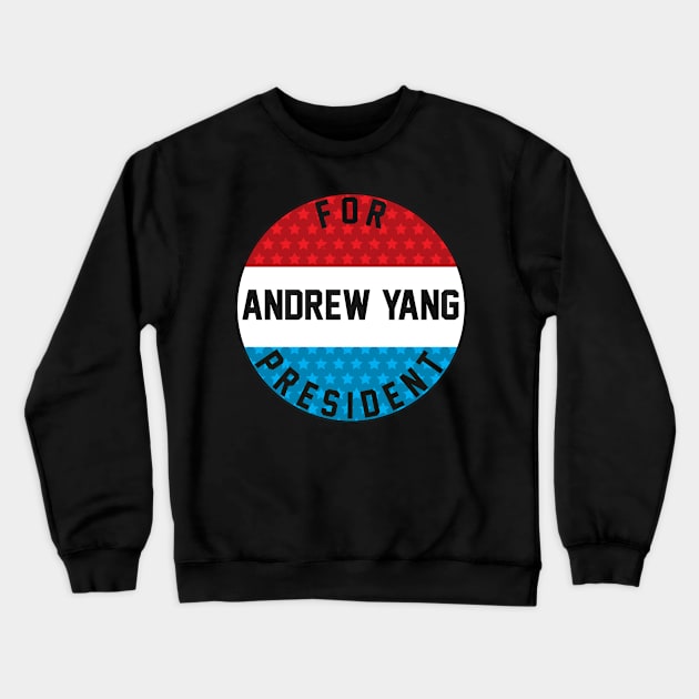 Andrew Yang For President 2020 Crewneck Sweatshirt by Bobtees